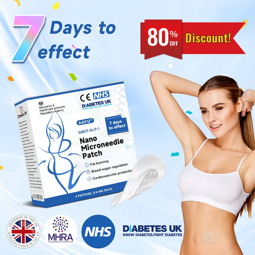 [See results in 7 days]💎AAFQ® 𝐒𝐌𝐆𝗧-𝗚𝐋𝐏-1 Nano 𝐌𝐢𝐜𝐫𝐨𝐧𝐞𝐞𝒅𝒍𝒆 𝗣𝐚𝐭𝐜𝐡（Painless, long-lasting, addressing 𝗱𝗶𝗮𝗯𝗲𝘁𝗲𝘀, 𝗼𝗯𝗲𝘀𝗶𝘁𝘆, and cardiovascular diseases）