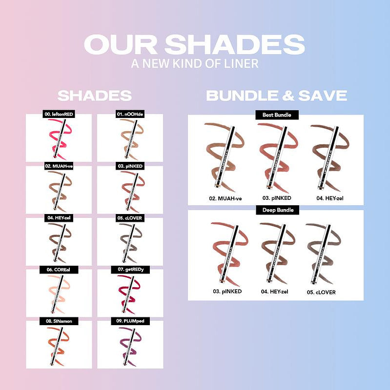 LIP LINER STAY-N - Peel-Off Lip Liner Stain - All Day & Night Lipliner